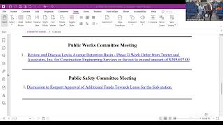 COUNCIL & COMMITTEE MEETINGS 05.18.26