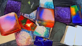 ASMR | Variety Of Textures Crush | Black Dyed Jumbos | Vibrant Rainbow Dyed | Freshies 