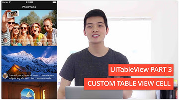Part 9: UITableView and UITableViewController Swift Tutorial with Xcode | Episode 51
