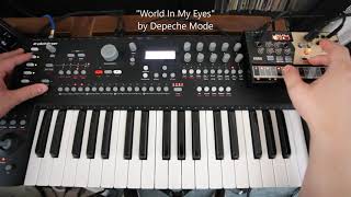 Elektron Analog Keys Saw Wave Patch Does Bass Line From "World In My Eyes" by Depeche Mode