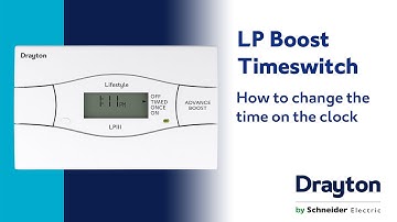 How to change the time on the LP Boost Timeswitch clock