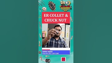 ER COLLET & chuck nut #cncmilling #vmc #sigmayouthenigneers #cnctooling #millingcutters