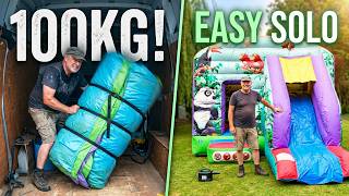 How to Set Up a 100kg Bouncy Castle with Slide on Your Own | Best Practice