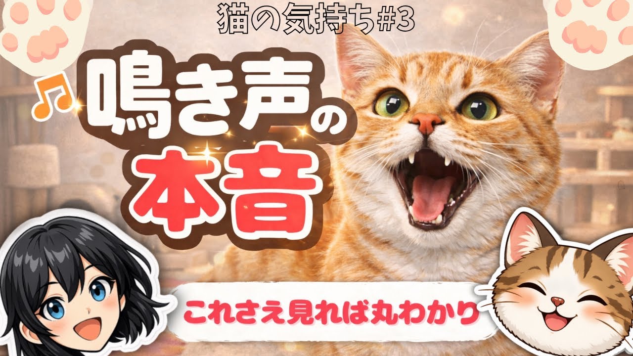【猫の気持ち#3】あなたの猫は今どんな気持ち？鳴き声でわかる本音まとめ