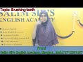 Promi with her stunning presentation on the topic "Brushing teeth"