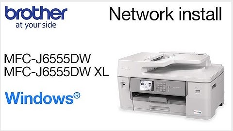 Install MFCJ6555DW or MFCJ6555DW XL on a wired network - Windows