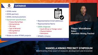 Market solutions review - Nepo Marebane, Mandela Mining Precinct Intern