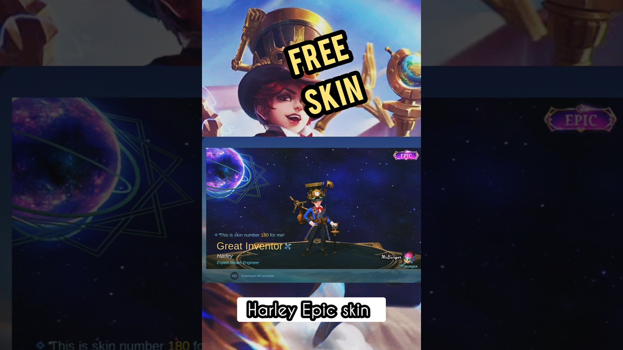 Epic skin giveaway mobile.legends free skin 