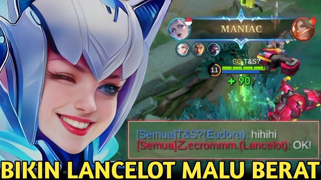 EUDORA MODE TENGIL! BIKIN LANCELOT SOMBONG YANG KEPEDEAN COMEBACK SAMPE ENDINGNYA MALU SENDIRI! MLBB