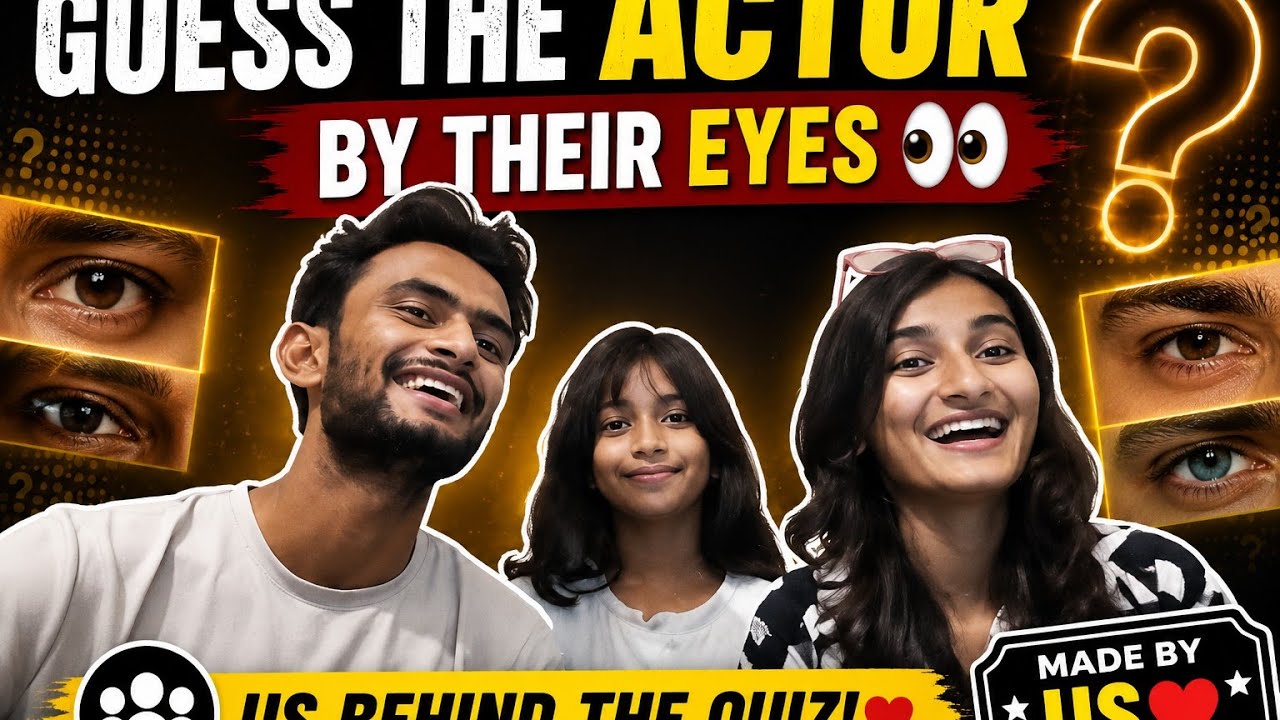 Guess the actors by their eyes 👀😂 (funny and engaging)