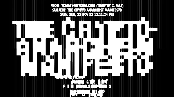 The Crypto Anarchist Manifesto Kinetic Typography
