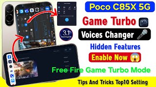 Poco C85x 5g Game Turbo Hidden Features Voice Changer | Poco C85x Game Turbo Mode Setting Enable Now
