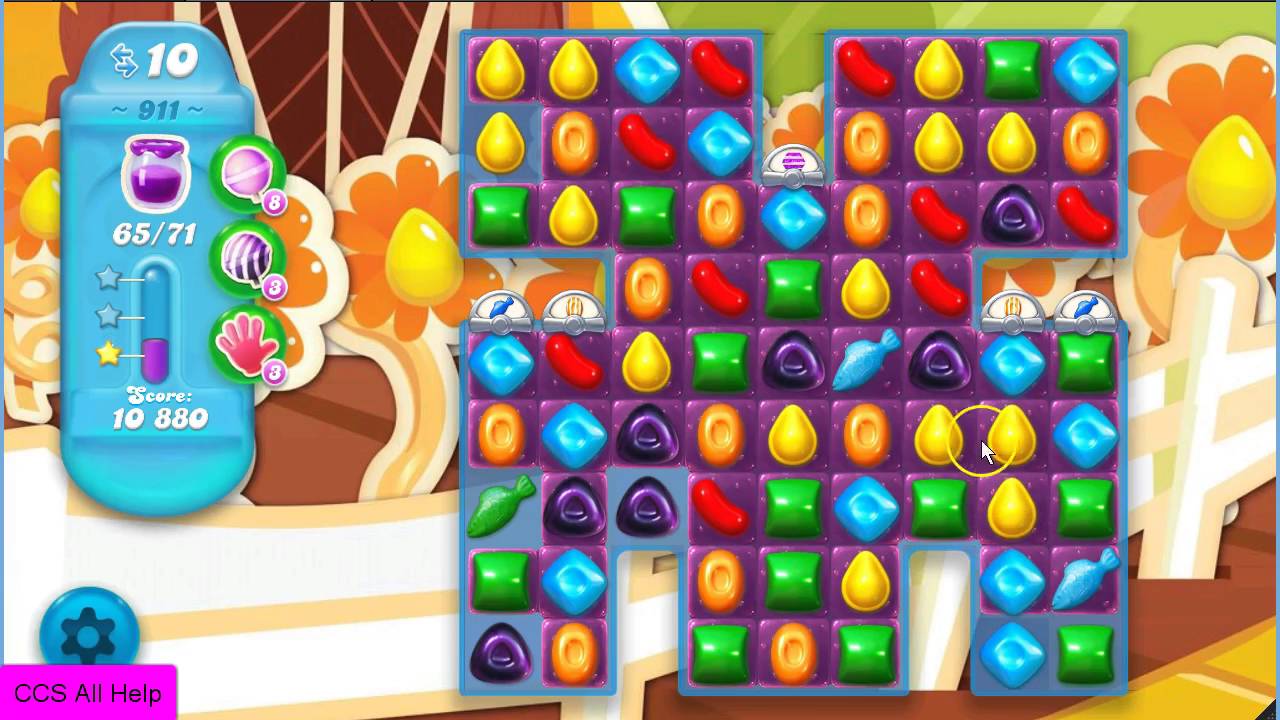Candy Crush Soda Saga Level 911 NO BOOSTERS