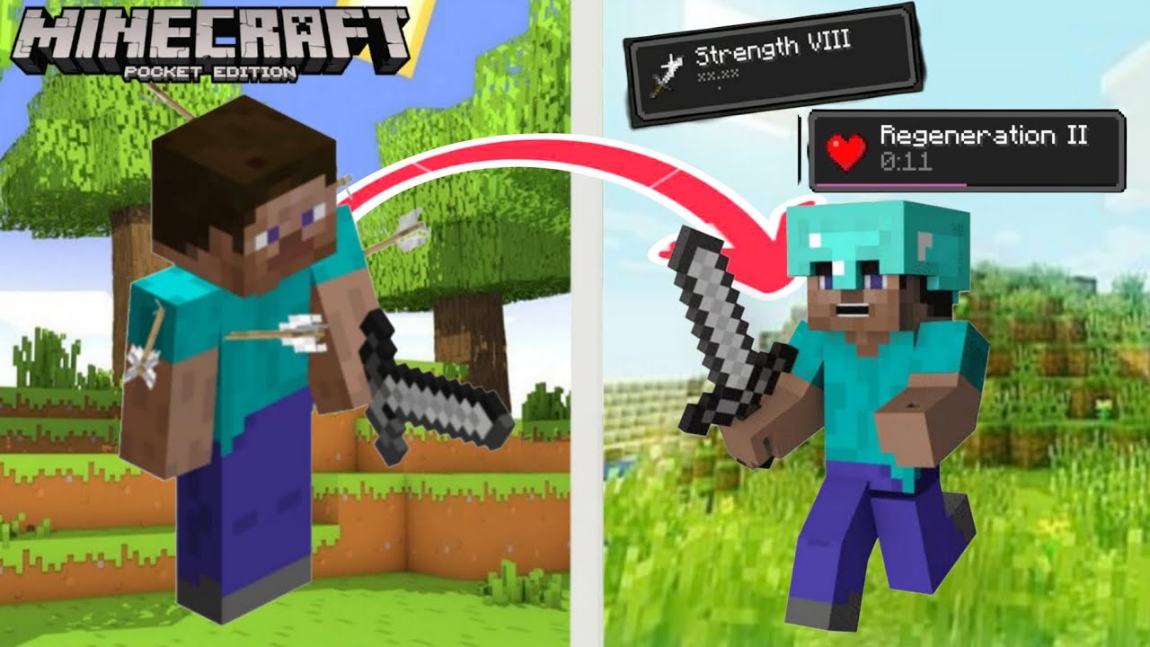 Minecraft, but Damage Gives Random Effect