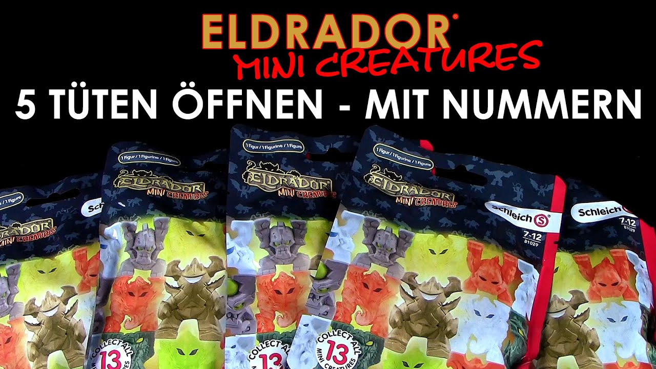 Schleich ® Eldrador ® Mini Creatures Serie 2 - 5 Tüten öffnen - mit Nummern