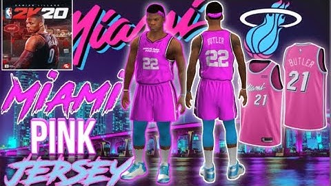 Nba2k20 mobile Miami heat pink jersey create manual tutorial