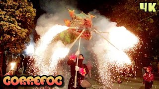 Correfoc de Besties Adult | Festa Major de la Sagrera 2024 Spain [4K]