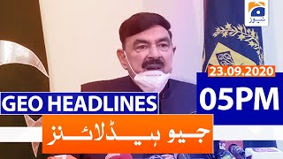 Geo Headlines 05 PM | 23rd September 2020