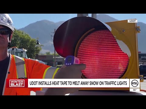 UDOT adds 'heat tape' to traffic lights to clear off snow