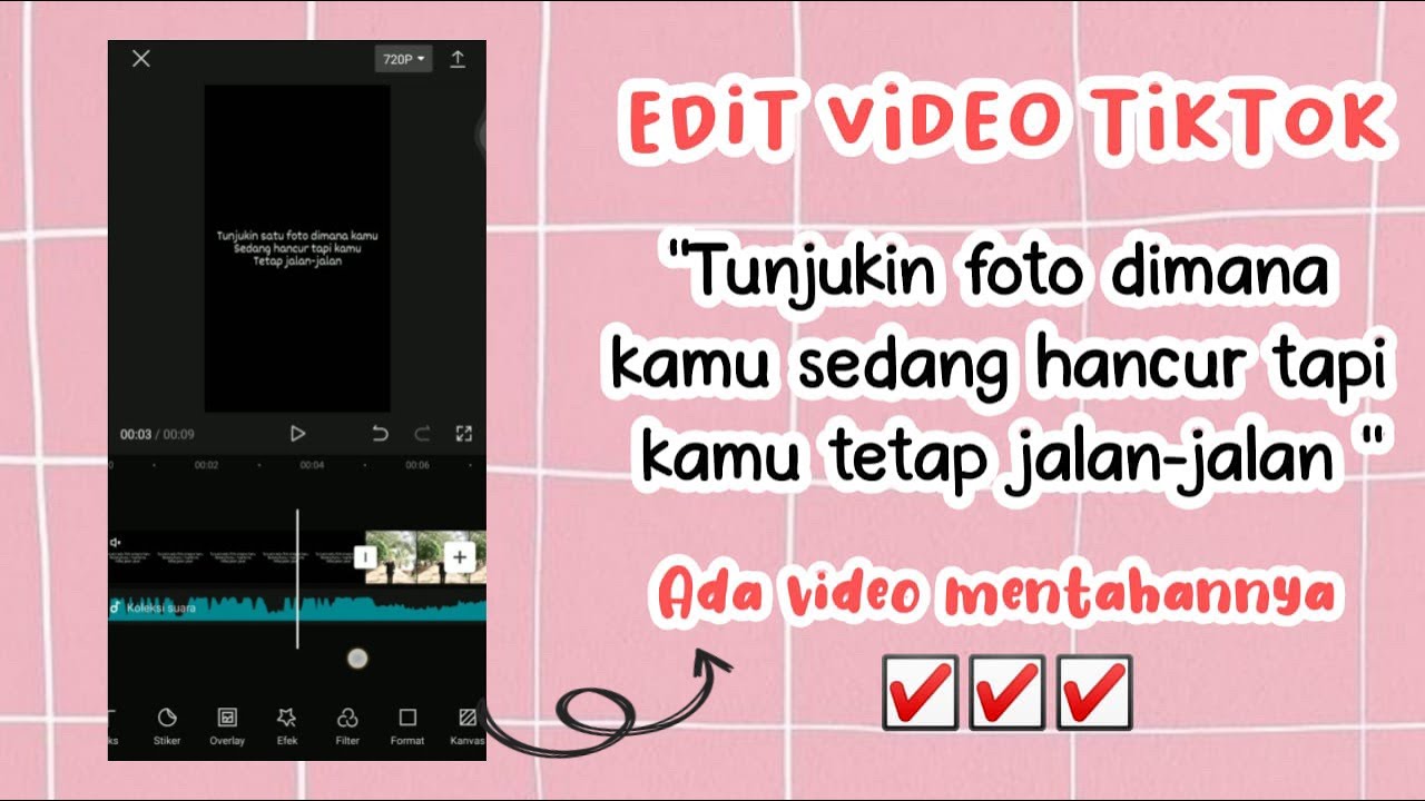 Cara edit video TikTok viral "tunjukin satu foto dimana kamu sedang