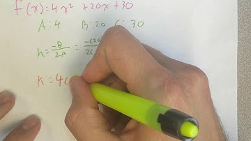 12 Standard Form to Vertex Form  (Without Calculator Table) Example 4