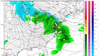 gfs weather model. colder run as model responds to NAO.
