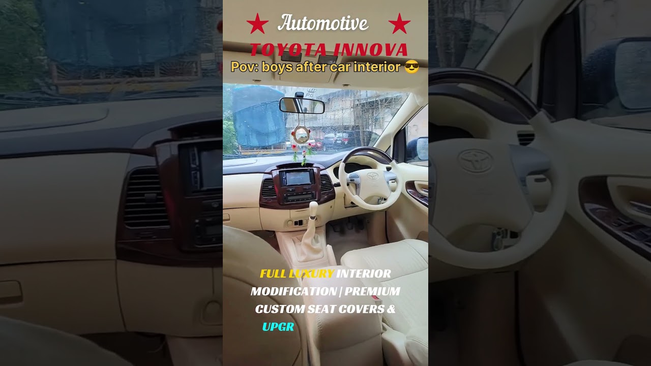 Toyota Innova Full Luxury Interior Transformation | Premium Custom Seat Covers & Upgrades by Orchis👌