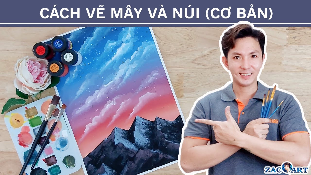 Học Tập Cách Vẽ Núi Bằng Màu Nước Dễ Dàng Và Nghệ Thuật