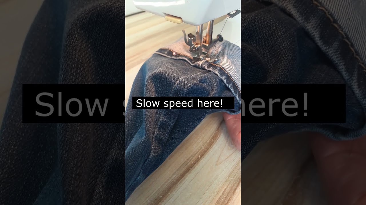 How To Hem Jeans With Keepeing Original