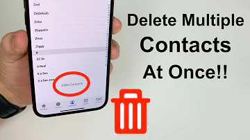Wie kann ich mehrere Kontakte auf dem iPhone löschen?