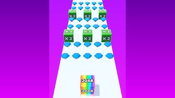 Jelly Run 2048 #12th Gameplay | Collecting Money | How to Play Jelly Run Game