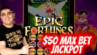 $50 Max Bet HANDPAY JACKPOT On EPIC FORTUNE New Slot | Las Vegas Casino JACKPOTS WINNER ! PART 3 screenshot 1