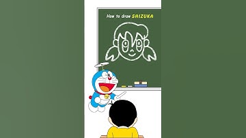 😻 How to Draw a Girl [Shizuka] from The Word Girl #doraemon #nobita #shorts