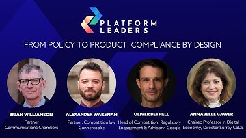 From policy to product: compliance by design - Platform Leaders 18 November 2025