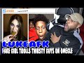 LukeAFK: FAKE GIRL trolls THIRSTY guys on OMEGLE (GIRL VOICE TROLLING) | Reaction