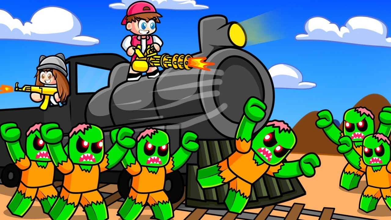 HICIMOS un VIAJE LARGO EN TREN por el DESIERTO con ZOMBIES  en ROBLOX! -  DEAD RAILS