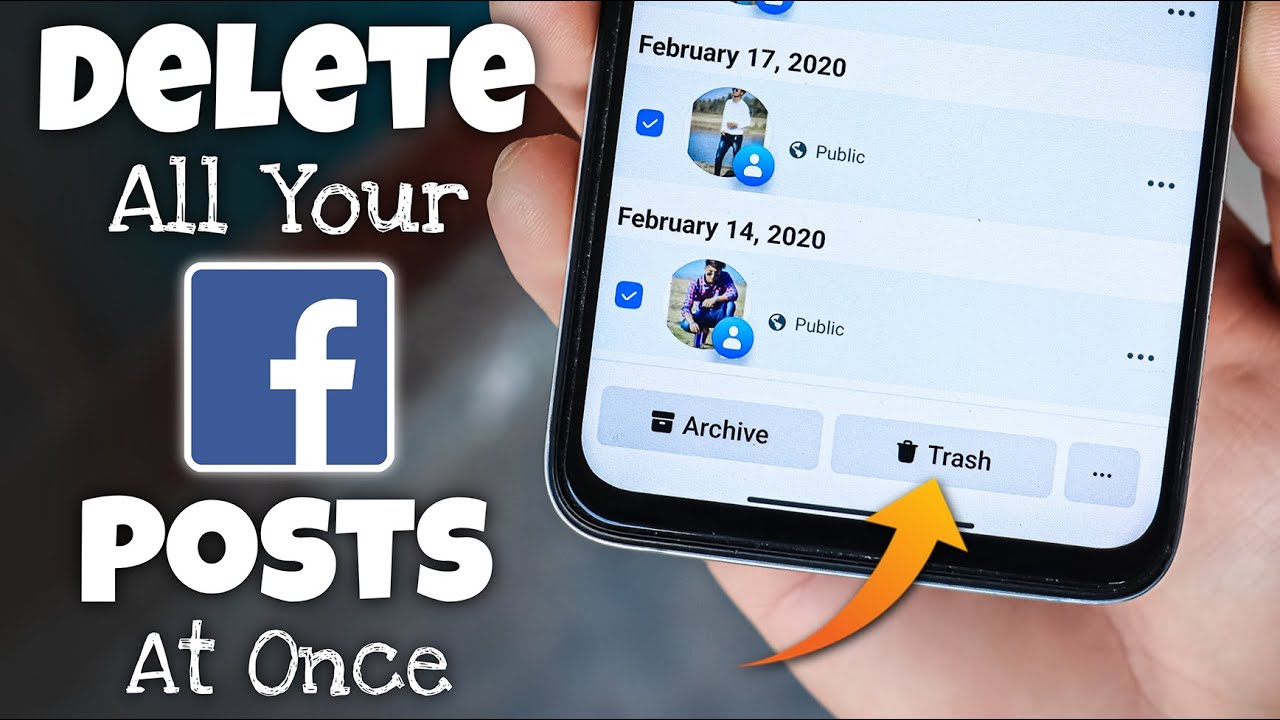 How to Delete All Your Posts on Facebook at Once - YouTube