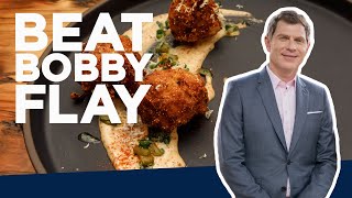Bobby Flay Makes Hushpuppies | Beat Bobby Flay | Food Network