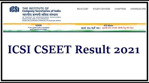 CSEET November 2021 Exams Results Announced !
