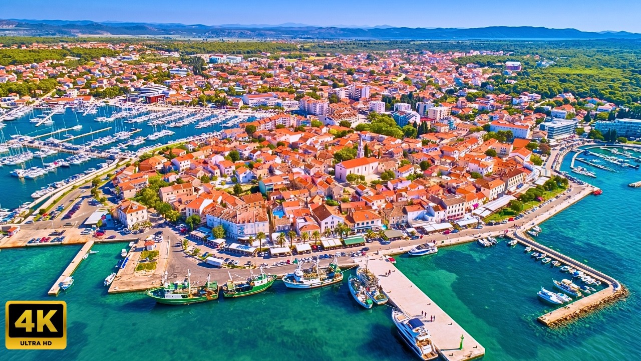 Biograd na Moru Walking Tour | Croatian Riviera 4K 2026 - YouTube