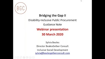 Webinar: Disability-Inclusive Procurement