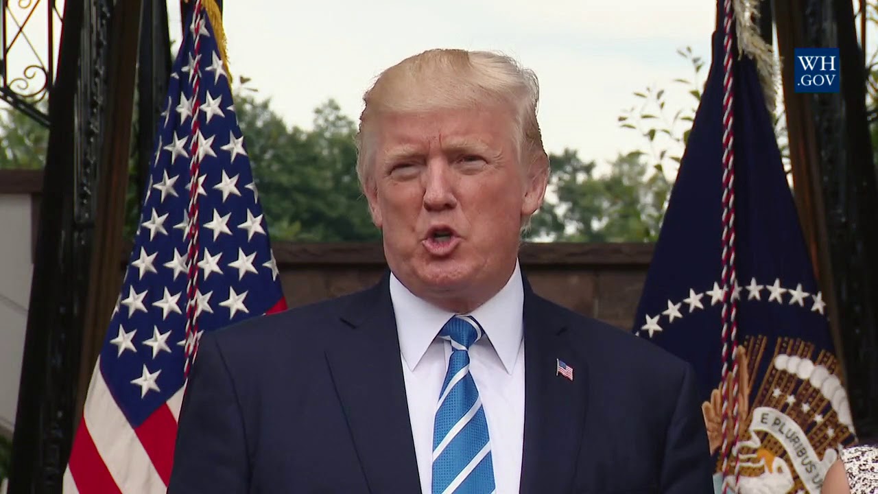 white house has fallen President Trump Delivers a Statement Following a National Security Briefing