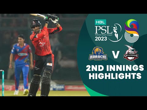 2nd Innings Highlights | Karachi Kings vs Lahore Qalandars | Match 8 | HBL PSL 8 | MI2T