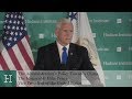 Vice President Mike Pence's Remarks on the Administration's Policy Towards China