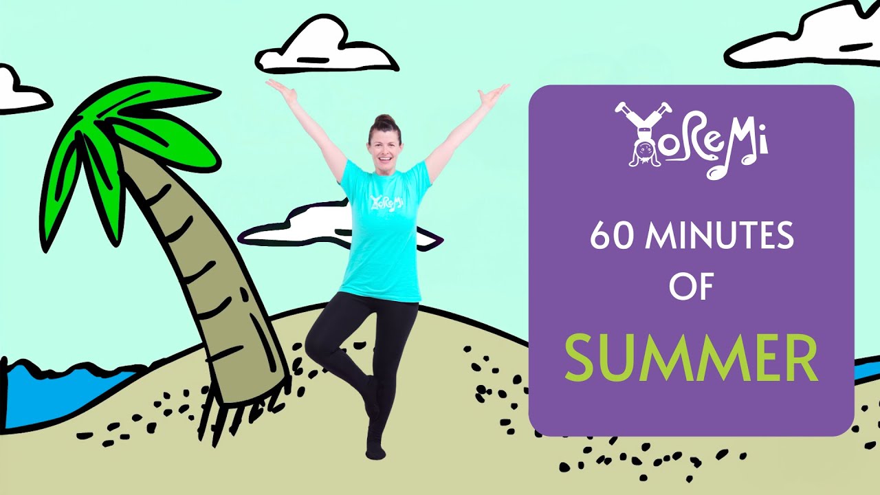 60 Minutes of Summer LIVE 🔴 | Kids Yoga, Music and Mindfulness with Yo Re Mi