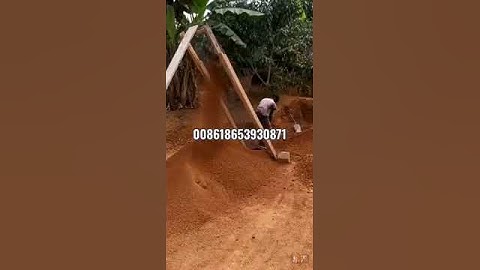 M7MI TWIN # Clay # Interlocking Brick Machine # worksite video in Ghana