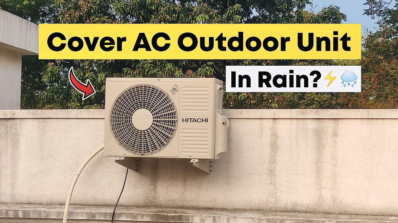 Does Covering AC Outdoor Unit In Rain Reduce Electricity Bills? - YouTube