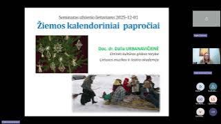 Seminaras „Kalendorinės žiemos šventės“