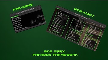 [SPRX/1.19]BO2 Paradox Framework(Pre,Non) Best and dopest Non-Host Menu in the World!