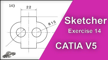 CATIA V5 Tutorial by Masoud Pourghavam--Sketcher Exercise 14--SOLID PLANET